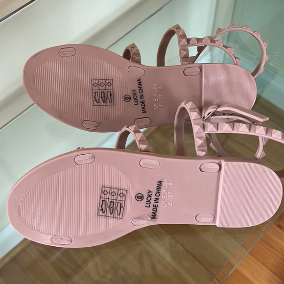 Nicole Miller Studded Rubber Sandals - Picture 9 of 9